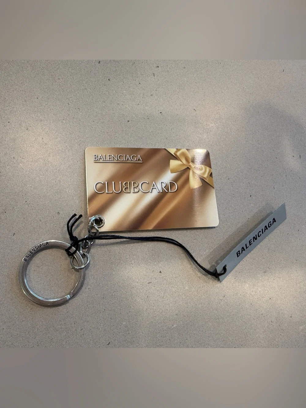 Balenciaga Club Card Key Ring Key Chain